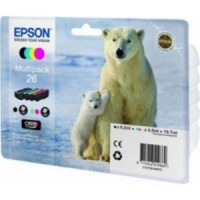 Epson C13T26164010, 26 Ink Cartridge Valuepack, XP 600, 605, 700, 800 - 4 Colour Genuine