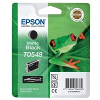 Epson T0548, Ink Cartridge Matte Black, C13T05484010, STYLUS R800, R1800- Original