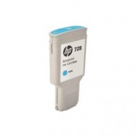HP F9K17A, 728, Ink Cartridge Cyan, 300ml, Designjet T730, T830- Original 