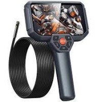 DEPSTECH FR-DS590DL, 5"IPS Screen Endoscope Inspection Camera, Handheld Dual Lens Inspection Camera with Light