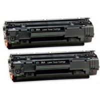 HP CB436AF, Toner Cartridge Black Twin Pack, Laserjet P1505- Original