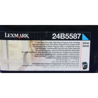Lexmark 24B5587, Toner Cartridge Cyan, XS544, XS548- Original