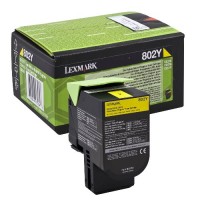 Lexmark 80C20Y0, Return Program Toner Cartridge Yellow, CX310, CX410, CX510- Original 