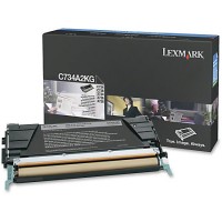 Lexmark C734A2KG, Toner Cartridge Black, C734, C736, X736, X738- Original