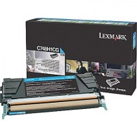 Lexmark C748H1CG, Return Program Toner Cartridge HC Cyan, C748- Original