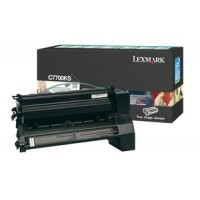 Lexmark C7700KS, Return Program Toner Cartridge Black, C770, C772, C722- Original