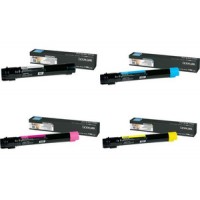 Lexmark X950X2, Toner Cartridge Extra HC 4 Colour ValuePack, X950, X952, X954- Original 