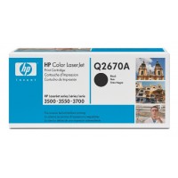 HP Q2670A, Toner Cartridge- Black, Color LaserJet 3500, 3550, 3700- Original