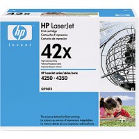 HP Q5942X, HP 4250, 4350 Toner Cartridge - HC Black,  42X - Genuine 
