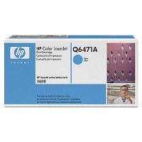 HP Q6471A, Toner Cartridge Cyan, Laserjet 3600- Original