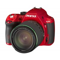 Pentax, K-50, Digital SLR Camera- Red