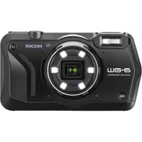 Ricoh WG-6, Black Waterproof Camera 20MP Higher Resolution Images 3-inch LCD 