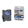 Brother TX-233, Blue on white 12mm Gloss Tape, PT7000, PT8000- Original 