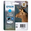 Epson T1302, Extra HC Ink Cartridge Cyan, Stylus SX525WD, BX305F, BX625FWD- Original