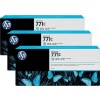 HP B6Y36A, 771C, Ink Cartridges Light Cyan Triple Pack, Z6200, Z6600, Z6800, Z6810- Original