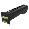 Lexmark 72K20Y0, Return Program Toner Cartridge Yellow, CS820, CX820, CX825, CX860- Original