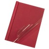 Thermal Binding Covers, Front PVC Clear Back Gloss A4 Red 3mm