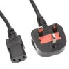 Power Cord For UK, Black - Original