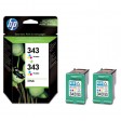 HP CB332EE No.343 Ink Cartridge - Tri-Colour Multipack Genuine 