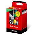 Lexmark 18C1429E No.28 & No.29 Ink Cartridge - Black & Tri-Colour Multipack Genuine