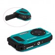 16MP, 2.7" Waterproof Digital Video Camera / Underwater DV Camcorder- Blue and Black